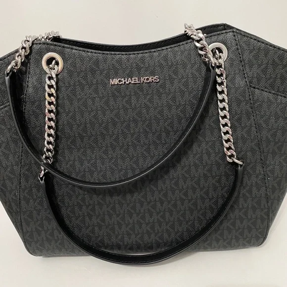 🆕☑️NEW☑️MK chain shoulder tote bag/shoulder bag🆕black - Picture 3 of 9